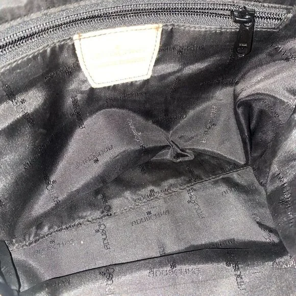 Anuschka Hand painted Leather Satchel Bag in Butterfly Floral - Picture 11 of 16